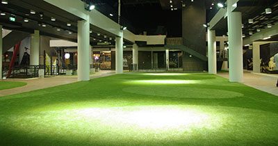 indoor green grass architecture